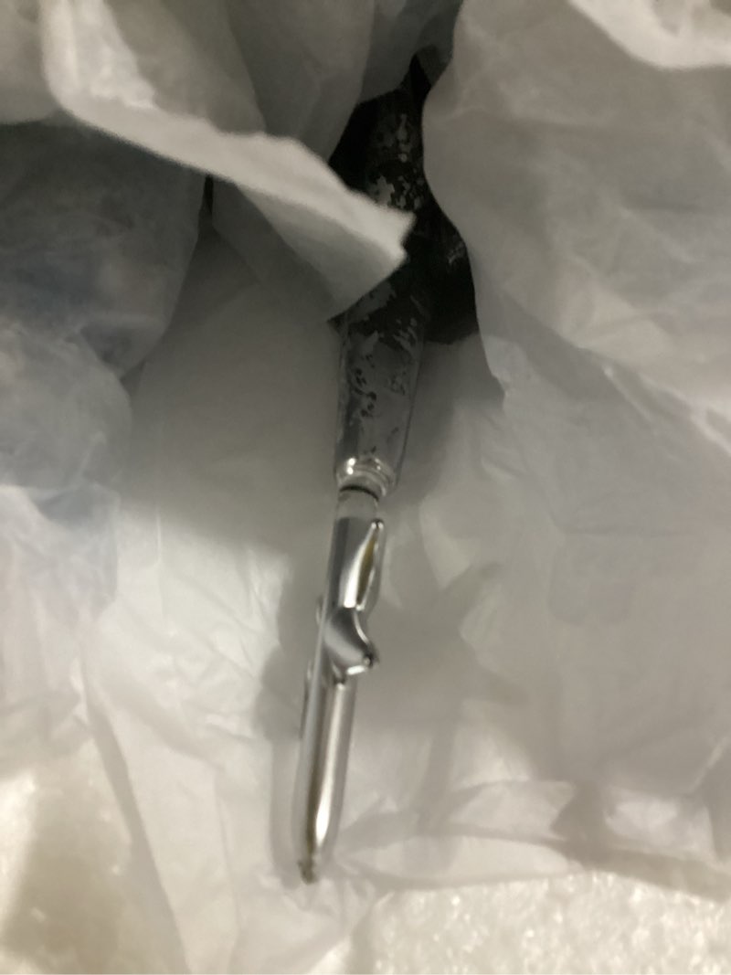 Condition photo showing Good Condition for Red Co. 19.5" Argento Lucido Vintage Inspired Mini Glass Christmas Tree with 26 Removable Ornaments, BUON Natale Series 1ft 8in Silver