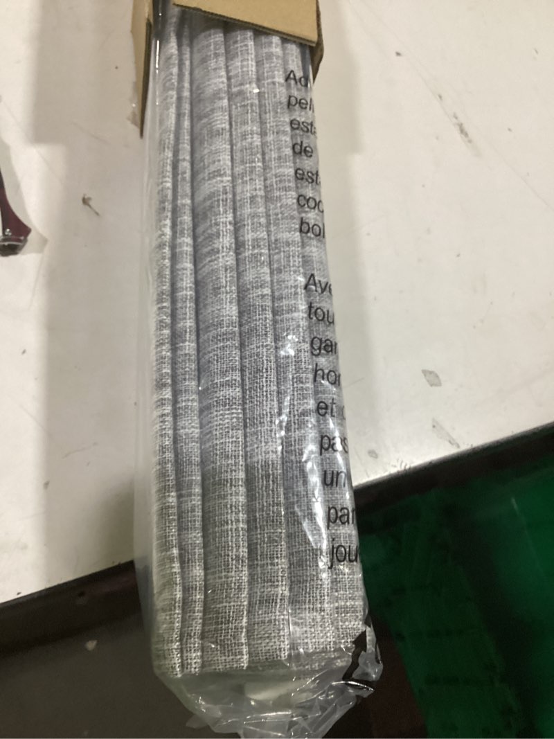 Condition photo showing Good Condition for no Drill Cordless Roman Shades for Windows, 22" W × 64" H - 100% Blackout - Linen - Grey 100% Blackout - Linen - Grey 22" W × 64" H