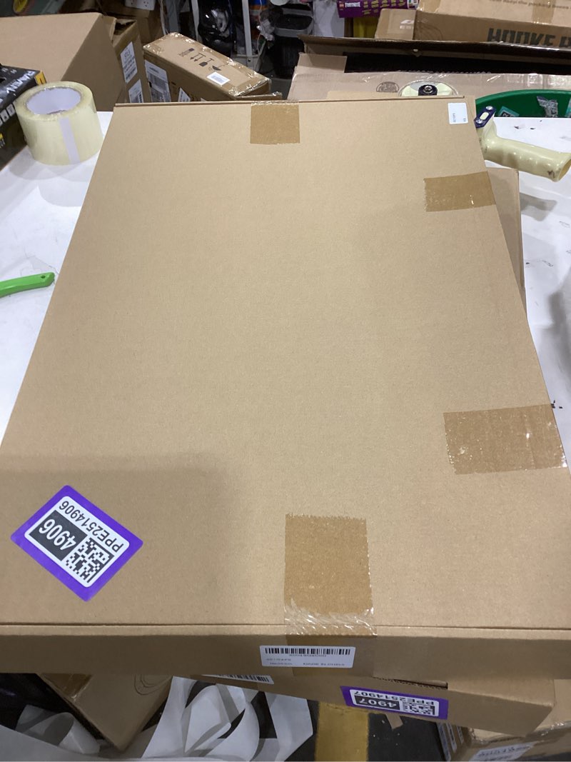 Condition photo showing New/Like New for LHIUEM Large Abstract Brown Grey Framed Canvas Wall Art,Neutral Brush Stroke Pastel Wall Decor,Modern Color Block Wall Painting,Minimalist Artwork for Living Room,Bedroom,Dining Room,Office -16"x24"x3 Abstract Brown Grey Wall Art 24"L x 16"W