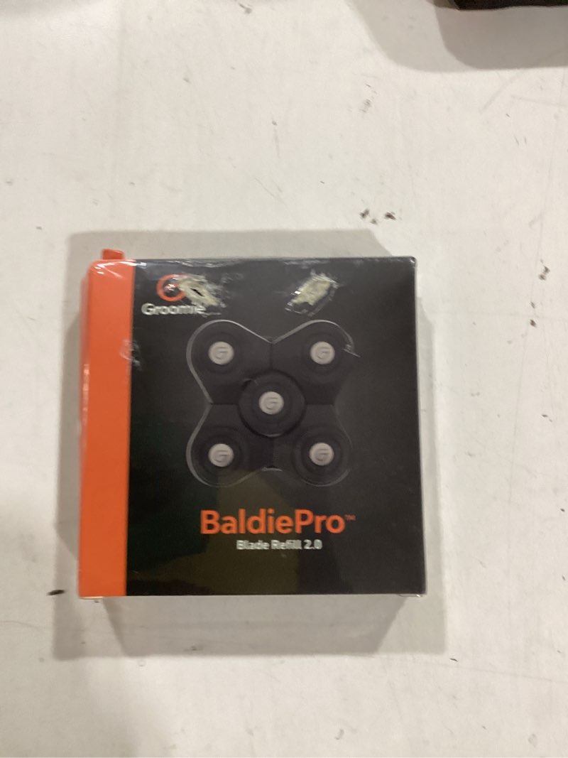 Condition photo showing New/Like New for groomie baldiepro cordless bald head shavers for men, blade refill 2.0 - waterproof head shavers replacement head - electric hair shaver & head razor for bald men, men's rotary shaver for smooth shave