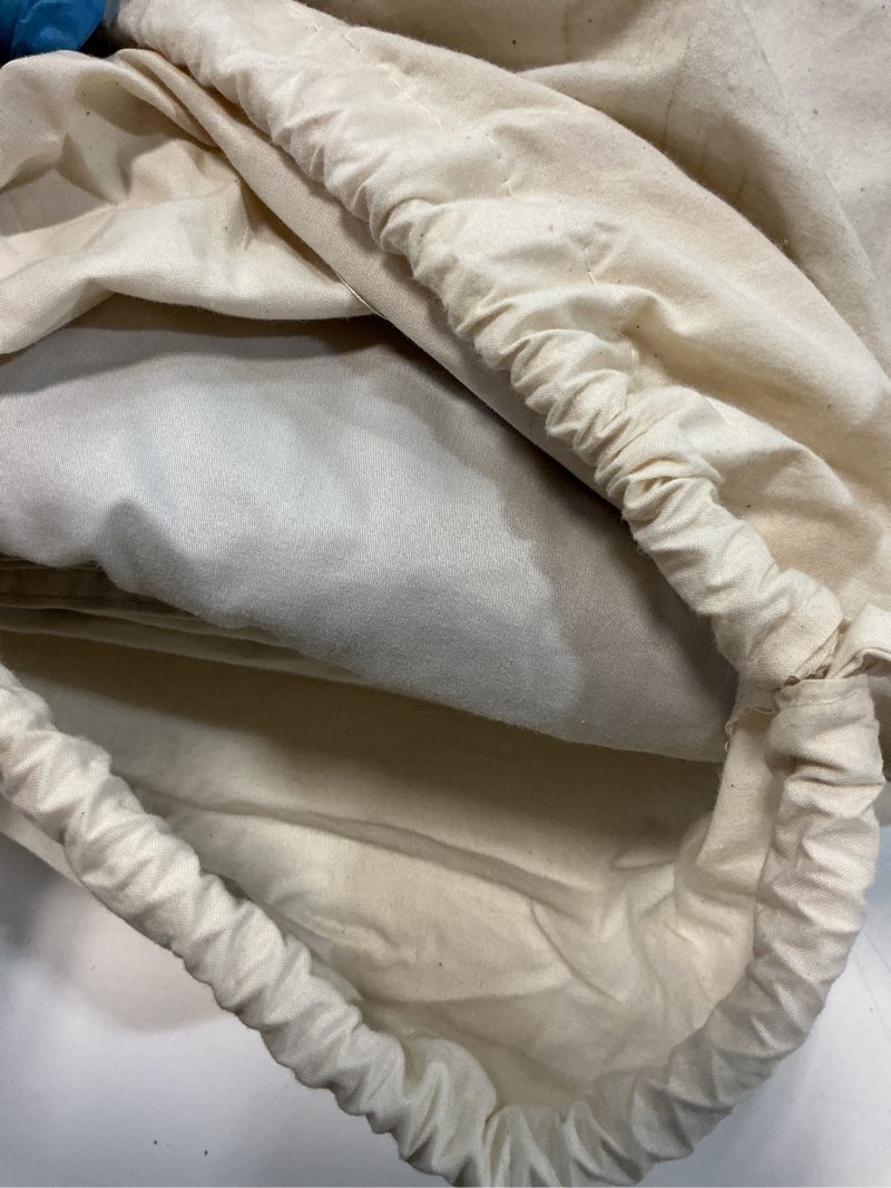 Condition photo showing As Is for Similar Bedsure Full Size Bed Sheets, Cooling Sheets, Rayon Derived from Bamboo, Breathable & Soft, Deep Pocket Up to 16 Inches, Hotel Luxury Silky Bedding for Hot Sleepers, Beige 03 - Beige Full