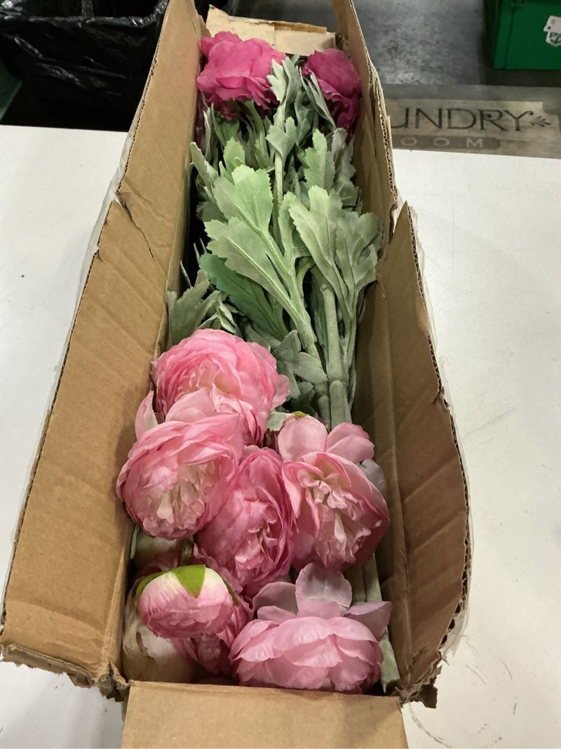 Condition photo showing Good Condition for artificial flowers silk peony pink flowers combo rose red silk flowers bouquet 20pcs 60heads fake peonies for faux floral arrangements home table kitchen wedding party farmhouse decor multicolor(20pcs)