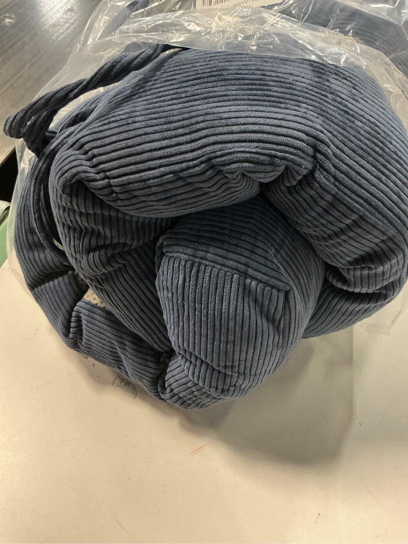 Condition photo showing Good Condition for Lokex Rocking Chair Cushion Only,Tufted Non-Slip Comfortable Rocking Chair Cushions Indoor with Ties,Striped Rocking Chair Pads (Indigo blue-S2064-16, 21x17/17x17) Indigo Blue-s2064-16 21x17/17x17
