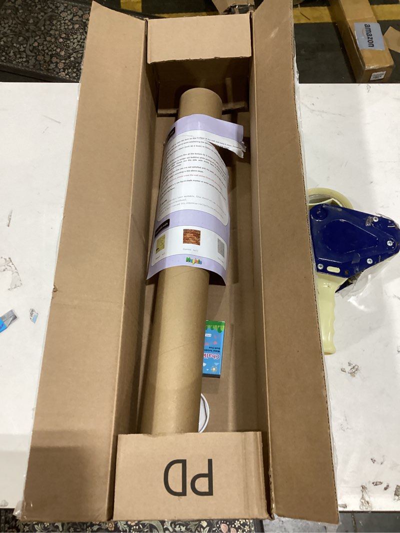 Condition photo showing As Is for Magnetic Chalkboard Wall Decal 24''x40'' Arch - Removable Reusable Peel and Stick (No Wall Damage) Extra Strong Magnetism - Easy Clean Chalkboard for Home Office Playroom (Beige White Checker)