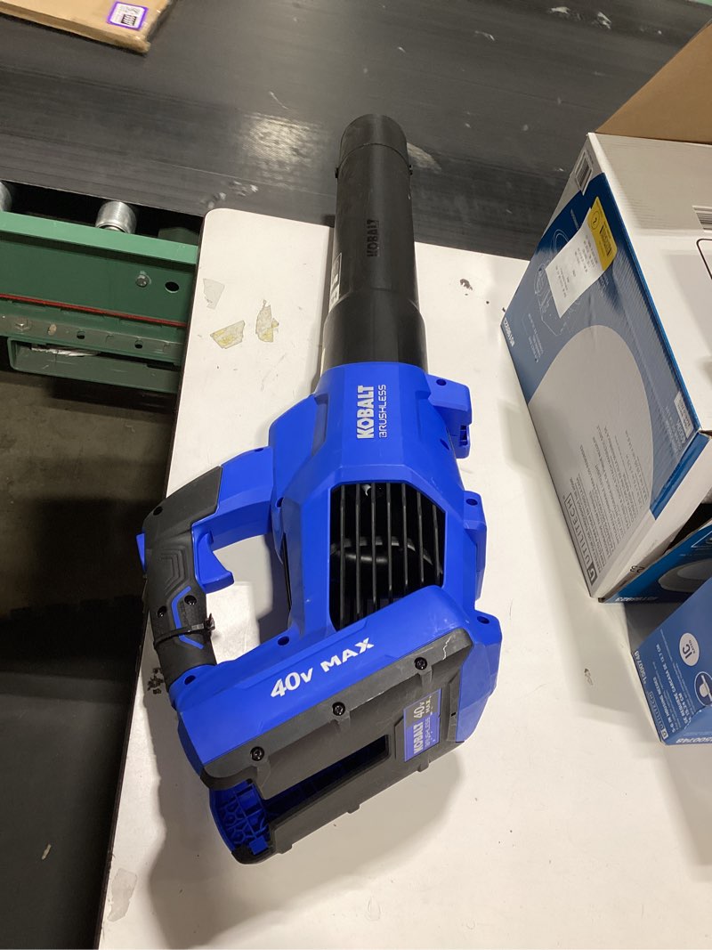 Condition photo showing Good Condition for kobalt gen4 40-volt 520-cfm 120-mph battery handheld leaf blower 4.0 ah battery included charger included