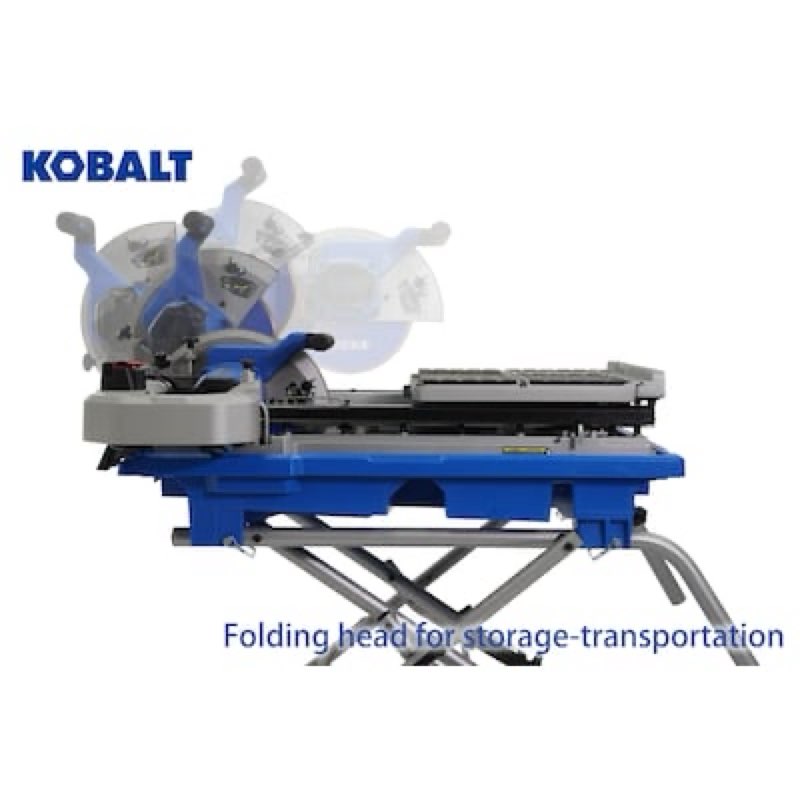 kobalt 15.0 -amp 10-in -blade sliding table tile saw with stand