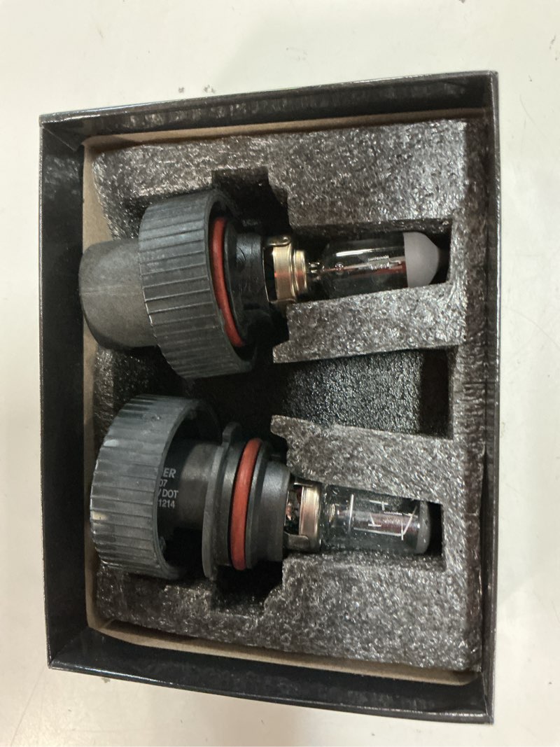 Condition photo showing As Is for 9007\hb5 bulbs 6500k cool white 900% brighter 36000lm, backup plug-n-play with cooling fan ip68 waterproof off road lights, pack of 2 9007/hb5