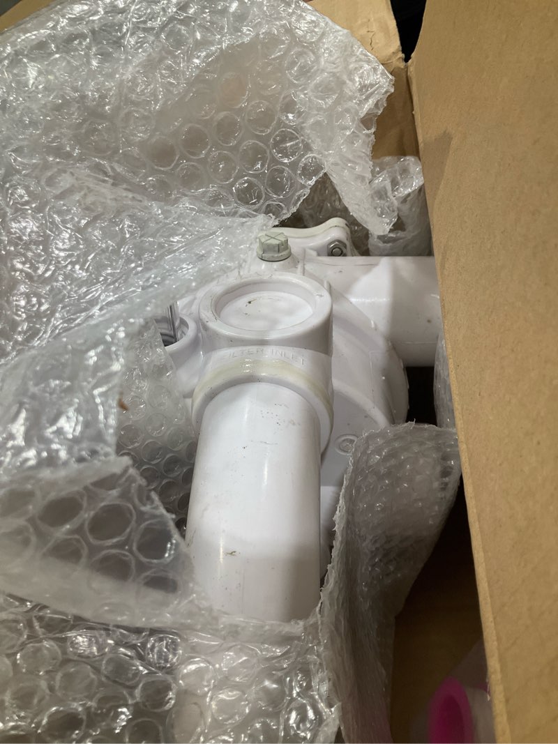 Condition photo showing As Is for 261177 1-1/2-inch threaded multi-port valve replacement compatible with pool and spa d.e. filter,aftermarket part