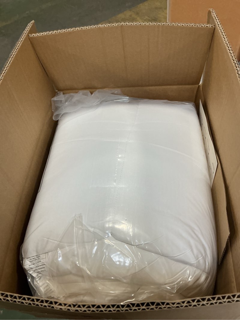 Condition photo showing New/Like New for KUB Cotton Mattress Topper, Queen, Cooling Cotton Pillow Top with 8-21 Inch Deep Pocket, 3D Snow Down Alternative Fill, Breathable Fluffy Mattress Pad Cover (White, Queen 80 * 60inch) White Queen