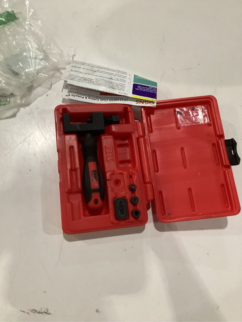 Condition photo showing As Is for rk racing chain uct2100(50) universal chain breaker, cutter, press-fit and rivet tool