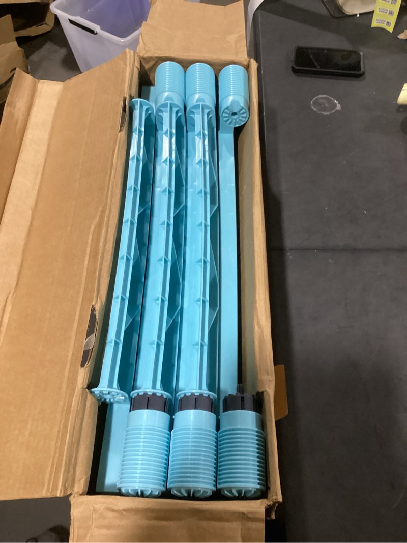 Condition photo showing Good Condition for toddleroo by north states - superyard baby play yard: freestanding 6 panel baby playpen - indoor or outdoor use - made in usa - encloses up to 18.5 square feet - 26 inches tall - aqua aqua 26 inch