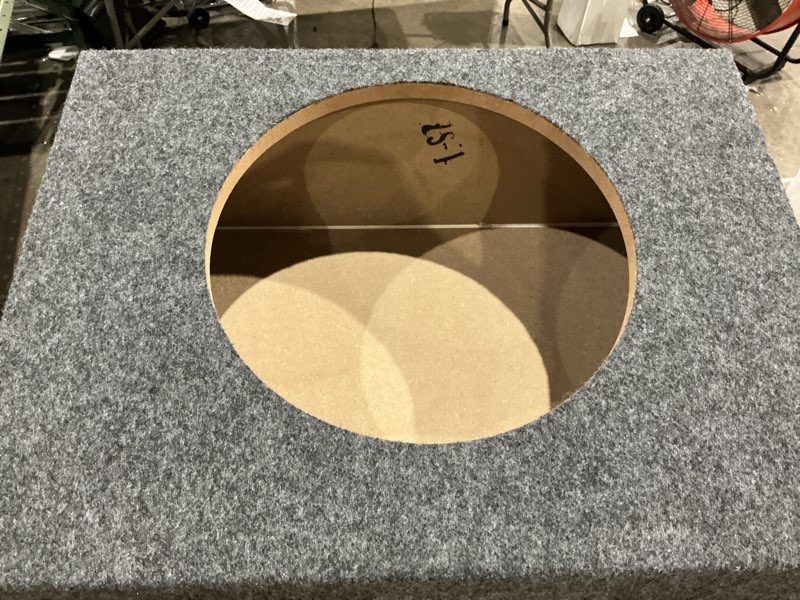 Condition photo showing As Is for qpower qtw12 single 12" sealed car audio subwoofer sub box 