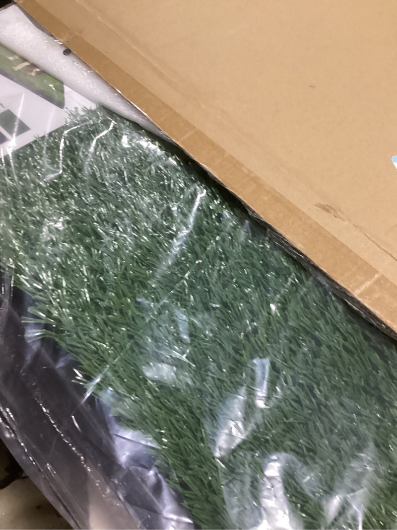 Condition photo showing Good Condition for artificial grass puppy pee pad for dogs and small pets - 20x30 inch, reusable 3-layer turf pads for dogs with tray - indoor and outdoor fake grass potty pet supplies by petmaker
