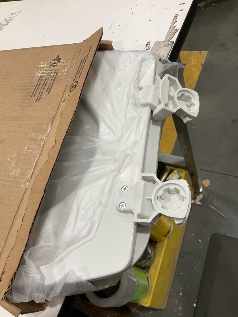Condition photo showing Good Condition for CHURCH Toilet Seat, Easy Clean Hinges Release for Deep Cleans, Durable Enameled Wood Seat, Elongated, White Elongated White