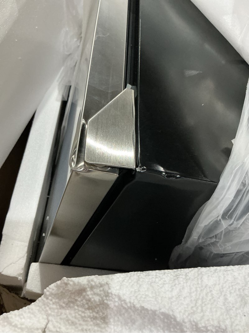 Condition photo showing As Is for kegco kegerator 24" wide dual tap black/stainless steel undercounter beer dispenser hk38bsu-2