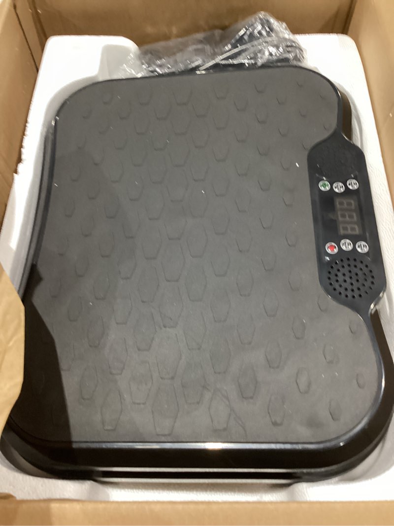 Condition photo showing Good Condition for aorapulse vibration plate exercise machine, vibration plate for lymphatic drainage weight loss, 400 lbs capacity full body workout vibrate fitness platform for home women men slim-black