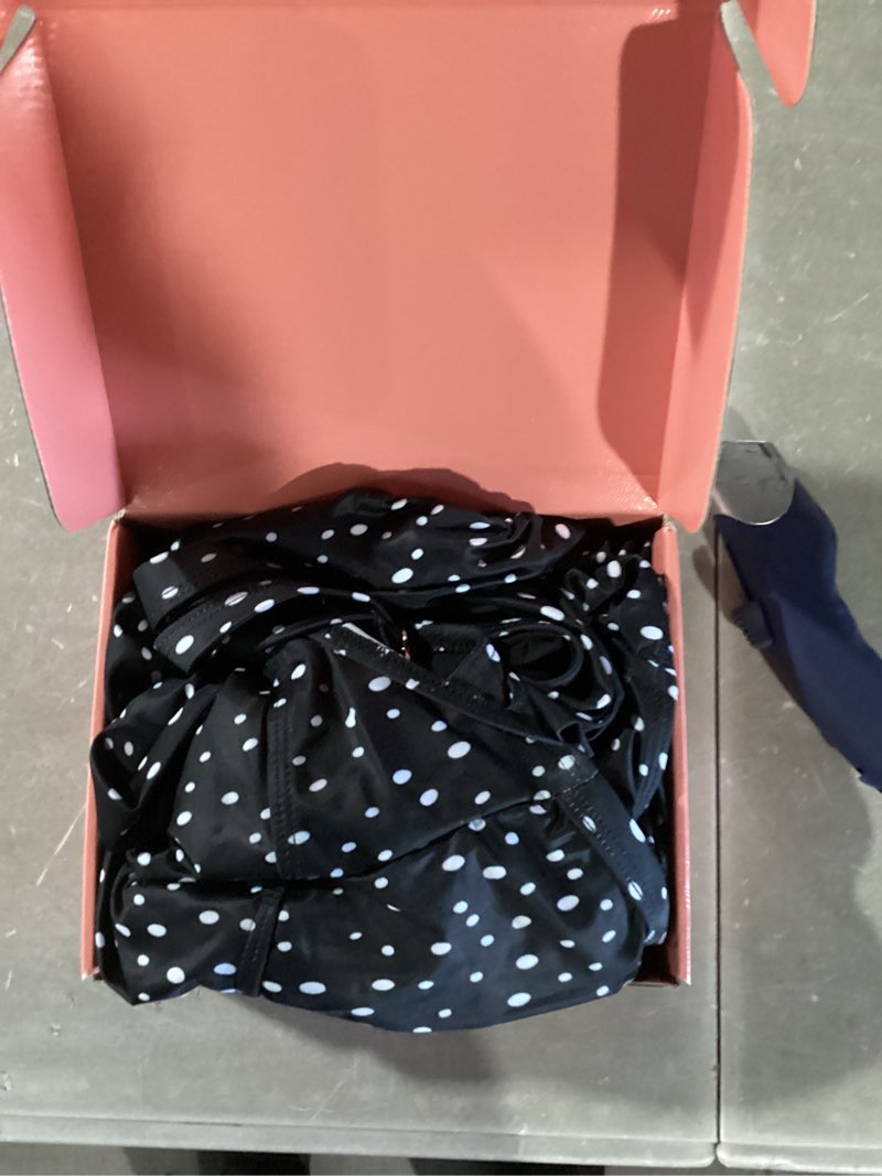 Condition photo showing New/Like New for Aqua Eve Plus Size Swimsuit for Women Tummy Control One Piece Bathing Suit Vintage Swimwear 18 Plus Black Dots