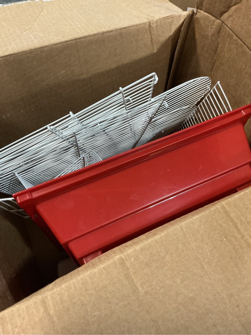 Condition photo showing As Is for prevue pet products sp50011 bird cage, small, red