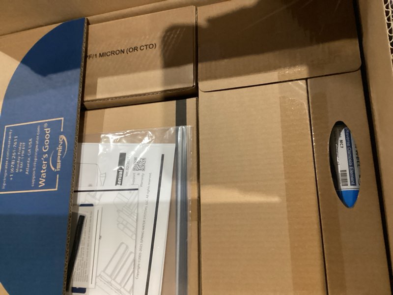 Condition photo showing Good Condition for iSpring RCC7AK, NSF Certified, 75 GPD, Alkaline 6-Stage Reverse Osmosis System, pH+ Remineralization RO Water Filter System Under Sink, Patented Top-Mounted Faucet Design for Easy Installation 6-Stage, Alkaline Brushed Nickel