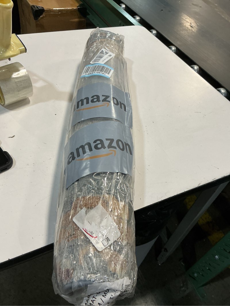 Condition photo showing As Is for Loloi Margot Collection MAT-06 Denim/Multi 2'-3" x 3'-9" Accent Rug feat. CloudPile, No-Shed Easy Clean Large Patterned Area Rug for Living Room, Bedroom, Dining Area Denim / Multi 2'3" x 3'9" (Rectangular)