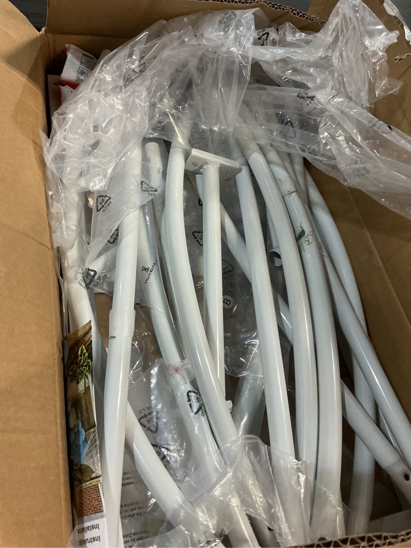 Condition photo showing Good Condition for LANGXUN Large Size Metal Balloon Arch Kit, Wedding Heart Arch Stand, Love Balloon Column Arch Frame for Wedding, Bridal, Valentine's Day, Engagement and Birthday Party Supplies (White)