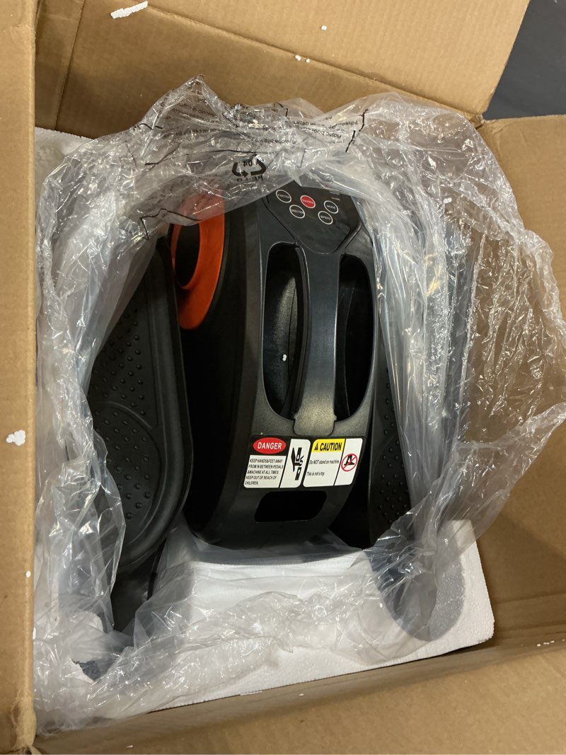 Condition photo showing Good Condition for Under Desk Elliptical Machine, Electric Elliptical Leg Exerciser for Seniors Fully Assembled, Quiet & Portable Electric Seated Pedal Exerciser with Remote Control & 12 Adjustable Speeds Small