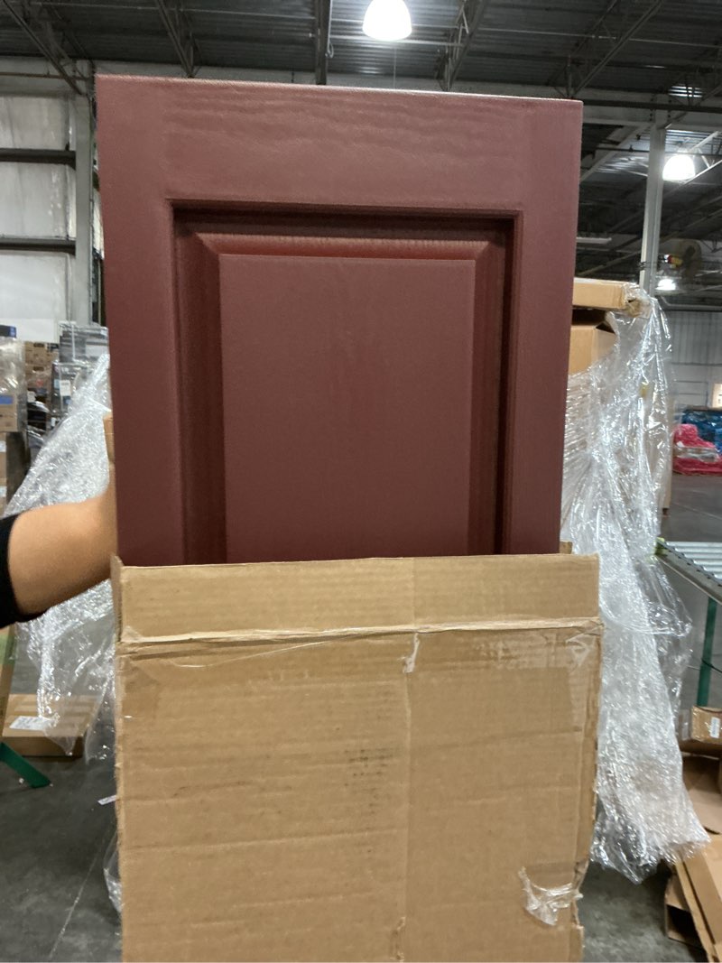 Condition photo showing Good Condition for Homeside Raised Panel Vinyl Shutter 1 Pair 14-1/2in. x 55in. 044 Cranberry 14.5 x 55 Cranberry