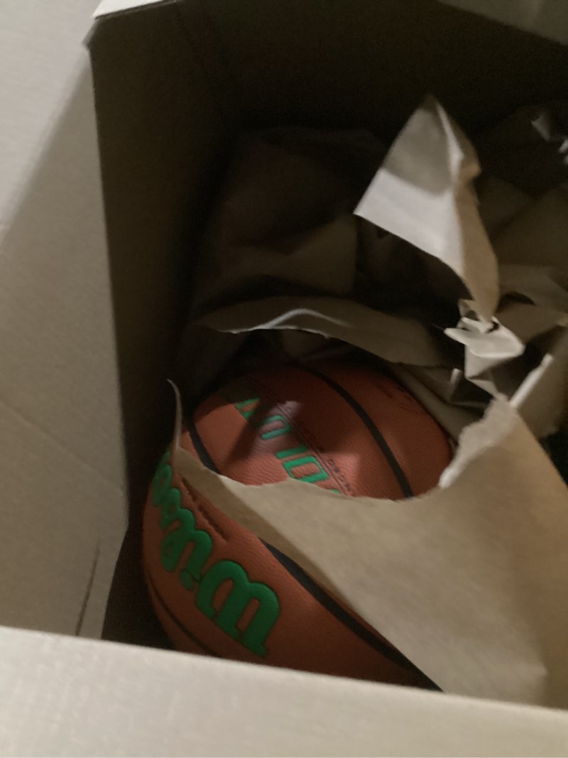 Condition photo showing Good Condition for wilson evolution basketballs green/brown size 7 - 29.5"