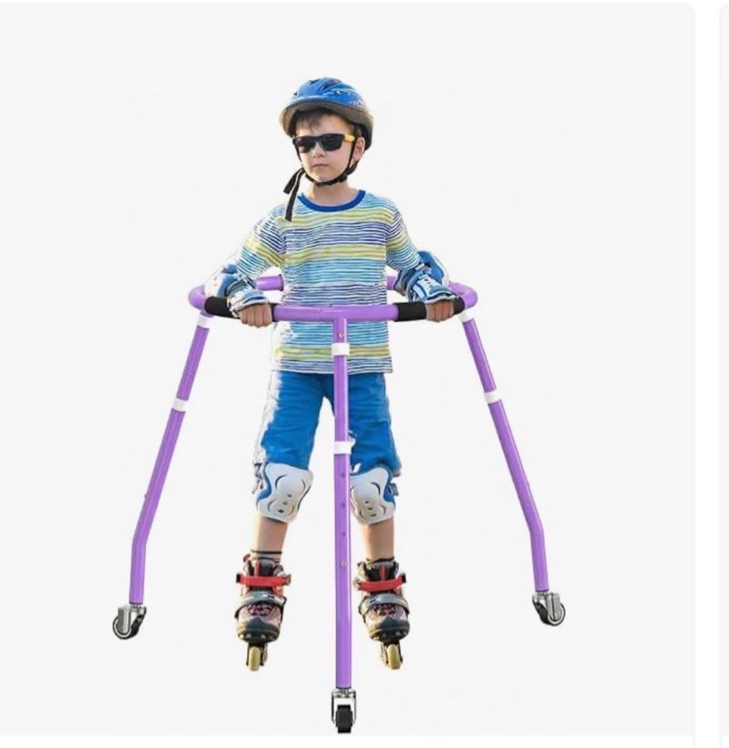 ganfindx skater aid for kids roller skating, roller skate trainer for kids toddler adjustable height
