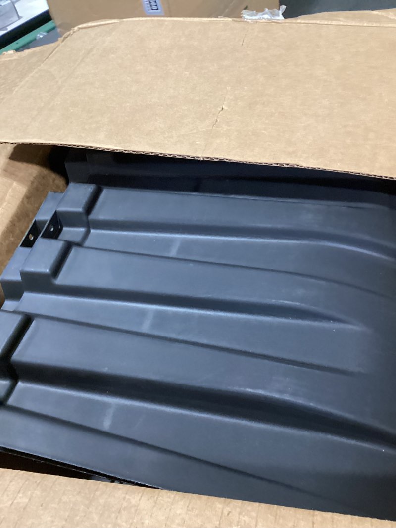 Condition photo showing Good Condition for camco rv dual propane tank cover - measures 29.5?w x 15.5?d x 20.5?h - features hinged top panel for easy access - fits (2) 20lb steel tanks - protects tanks during travel & camping - black (50504)