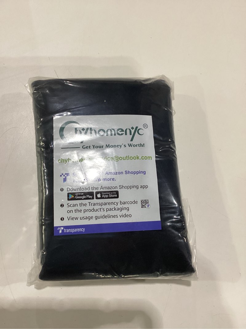 Condition photo showing Good Condition for Chyhomenyc Black Curtains 84 Inches Long 2 Panels, Faux Linen Light Filtering Soft Burlap Textured Privacy Farmhouse Curtain Drapes for Living Room Bedroom, 40" Wx84 L