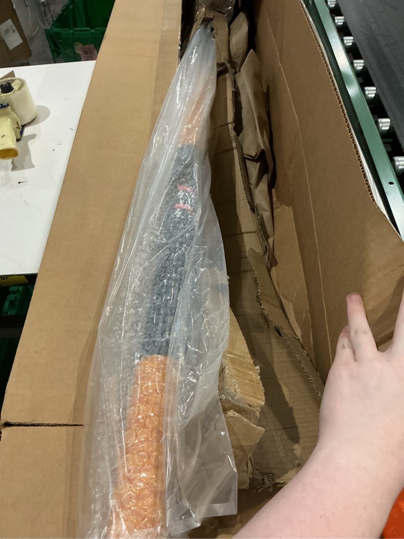 Condition photo showing As Is for 5-24 ft telescopic light bulb changer for high ceilings // light bulb remover tool high ceilings kit with suction cups, basket and microfiber cloth // 30ft high reach light bulb changer with pole 24 feet