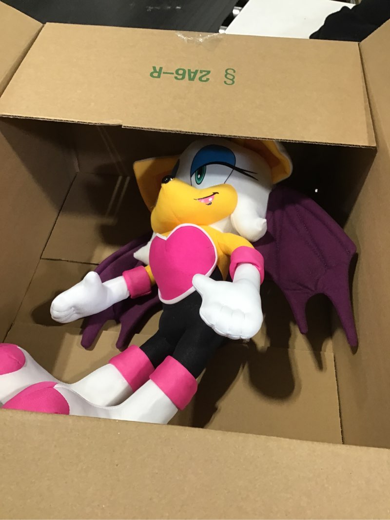Condition photo showing As Is for Great Eastern GE-7542 Sonic The Hedgehog Rouge The Bat 11" Plush