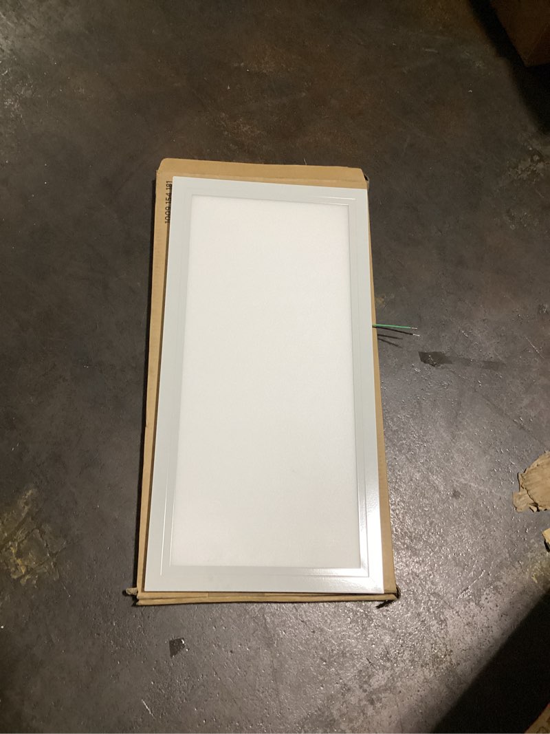 Condition photo showing Good Condition for commercial electric 1-pack 1 ft. x 2 ft. 2000 lumens dimmable integrated led flat panel ceiling flush mount fixture with selectable 5cct