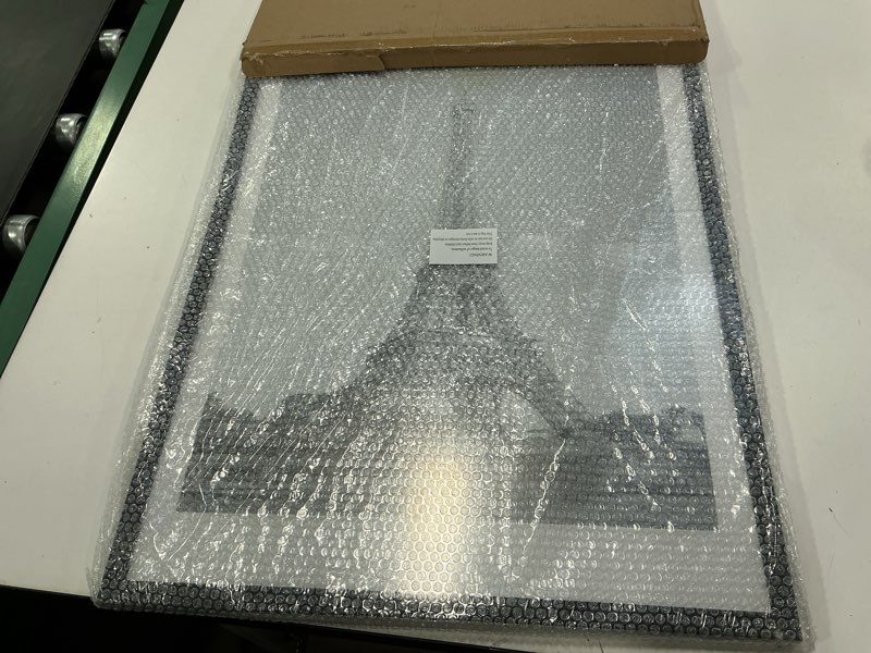 Condition photo showing As Is for upsimples 18x24 Picture Frame, Display Pictures 16x20 with Mat or 18 x 24 Without, Wall Hanging Poster Frames, Black, 1 Pack Black 18x24