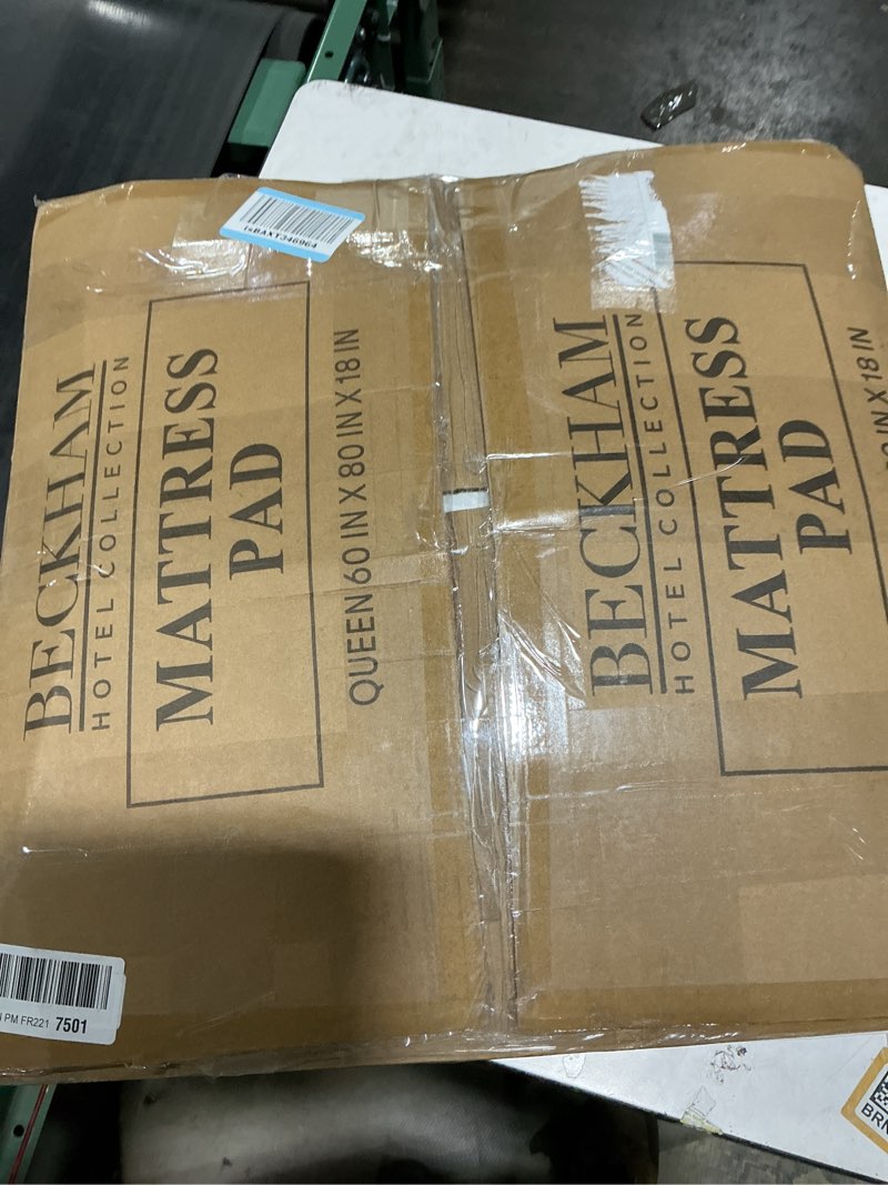 Condition photo showing Good Condition for Beckham Hotel Collection Queen Size Mattress Pad (Extra Padded) & Protector Hybrid - Quilted Pillow Top Mattress Cover - Thick, Plush, Fitted Mattress Topper for Bed