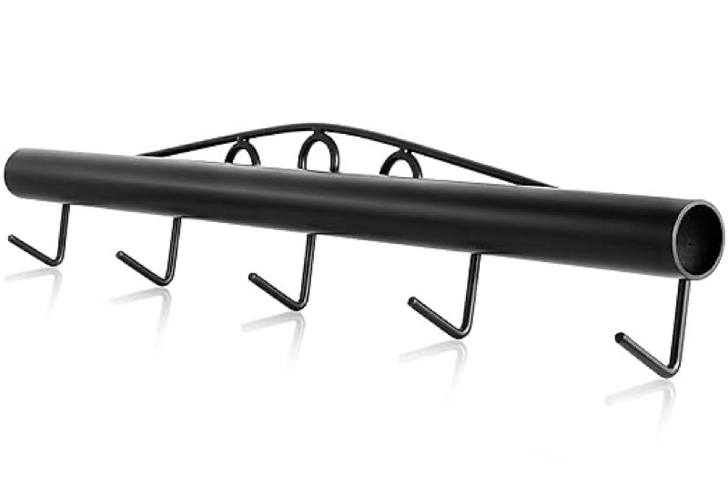 Livestock Fence Stretcher,Chain Link Fabric Stretcher Bar Puller, 5-Hook Bar, 2 Extra Chain Link for Stability, New Upgraded Fence Stretcher Tool, Black