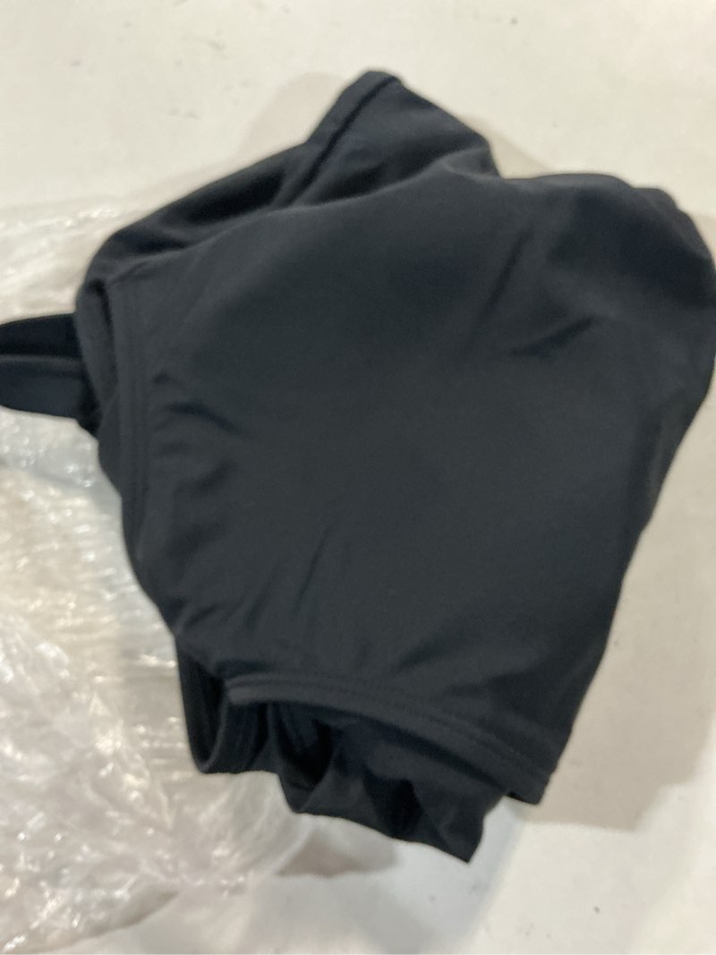 Condition photo showing Good Condition for women's italian cross-back one-piece swimsuit, m, black