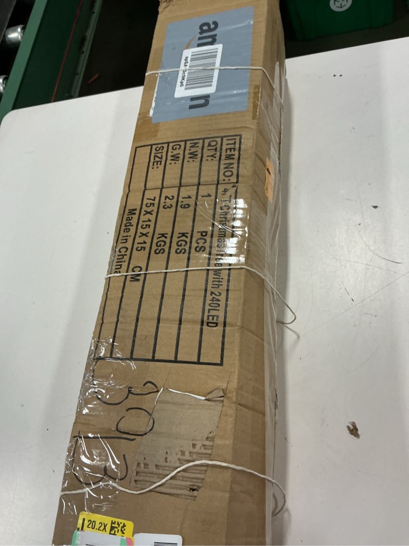 Condition photo showing New/Like New for Sunnyglade 4Ft Premium Artificial Christmas Tree with 240 LED Multicolored String Lights (NOT Pre-Strung) & Rugged Metal Stand,8 Lighting Modes,400 Tips Full Tree,Xmas Decoration(4Ft,Multicolor)