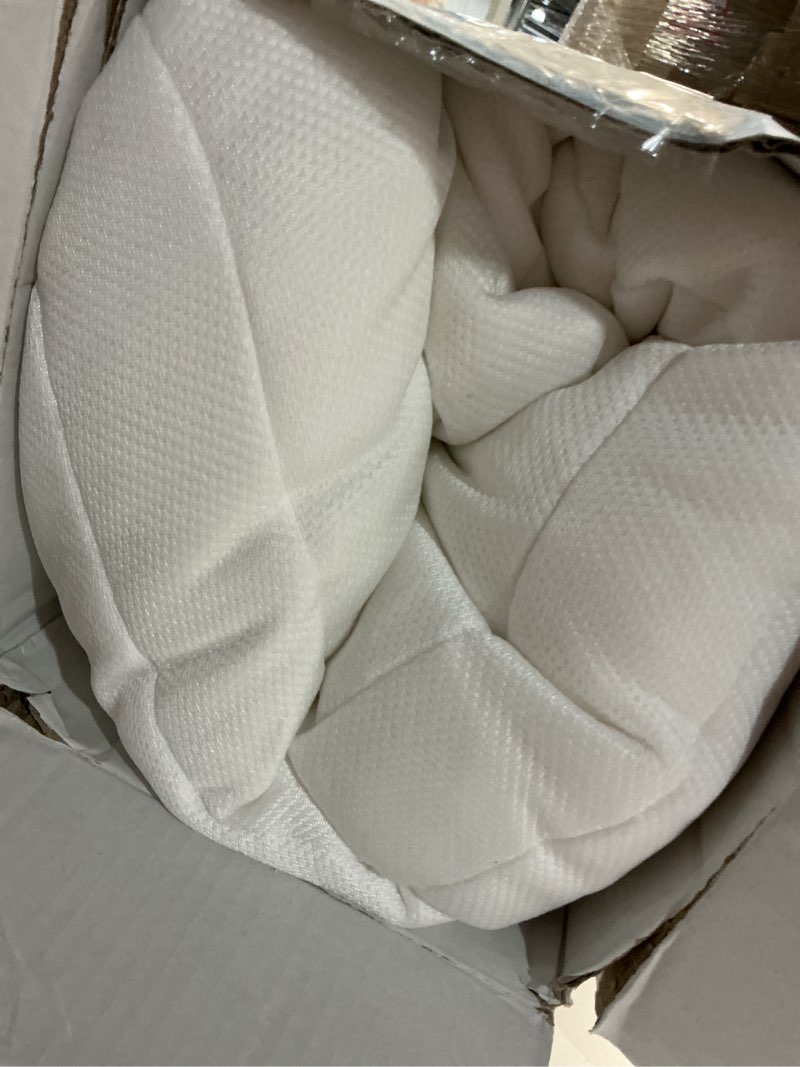 Condition photo showing As Is for casper sleep essential cooling pillow, king size – cooling cover, medium soft feel, down-alternative fill, supports side, back & stomach sleepers king essential cooling pillow single pack