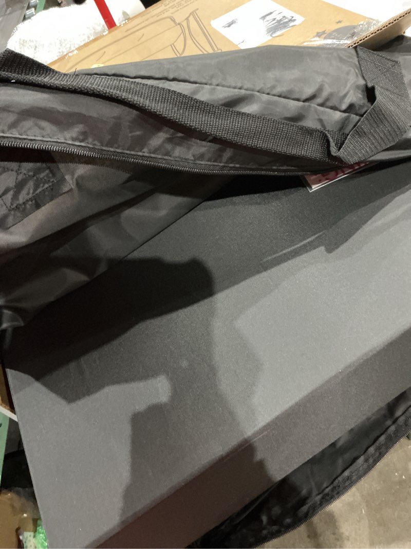 Condition photo showing Good Condition for dream on me travel light baby playard with zipper access door, breathable mesh sides with soft comfortable mattress, easy fold design with travel carry bag, compact space saving design - black black playard with zipper door