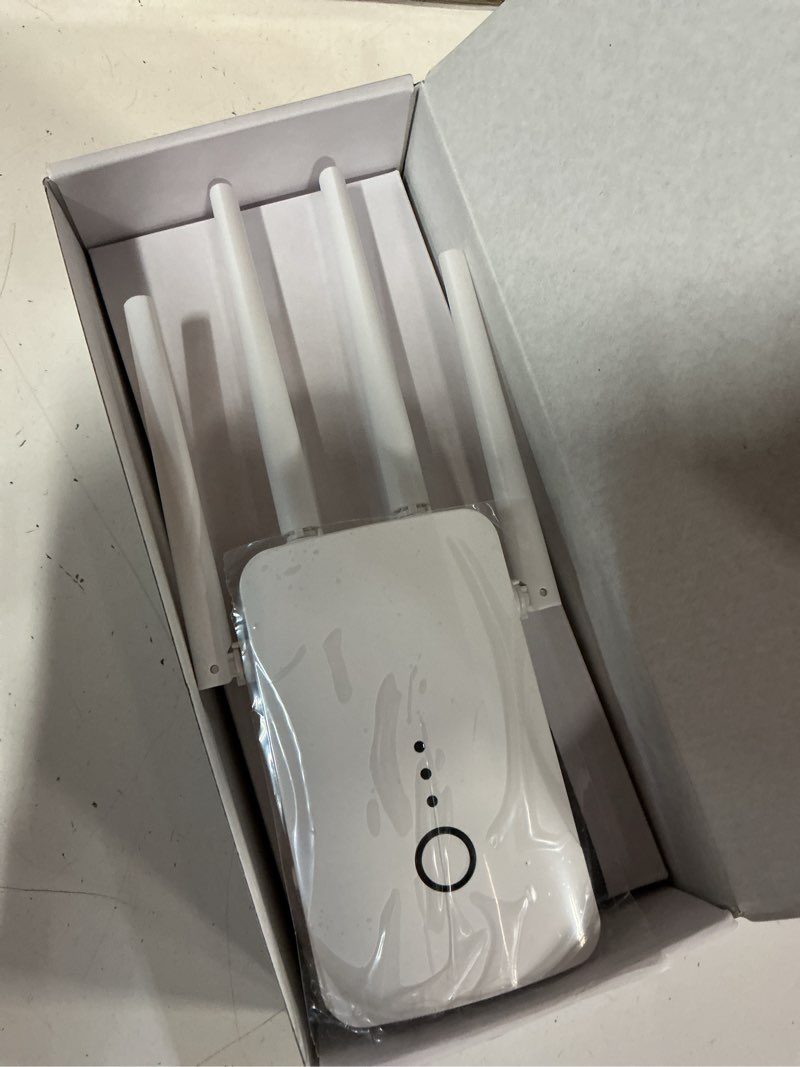 Condition photo showing New/Like New for 2026 wifi extender signal booster - 2.4ghz 300mbps wifi booster for home, covers up to 10999 sq. ft, easy setup, ethernet port & access point, stable internet performance with 85+ devices?white?