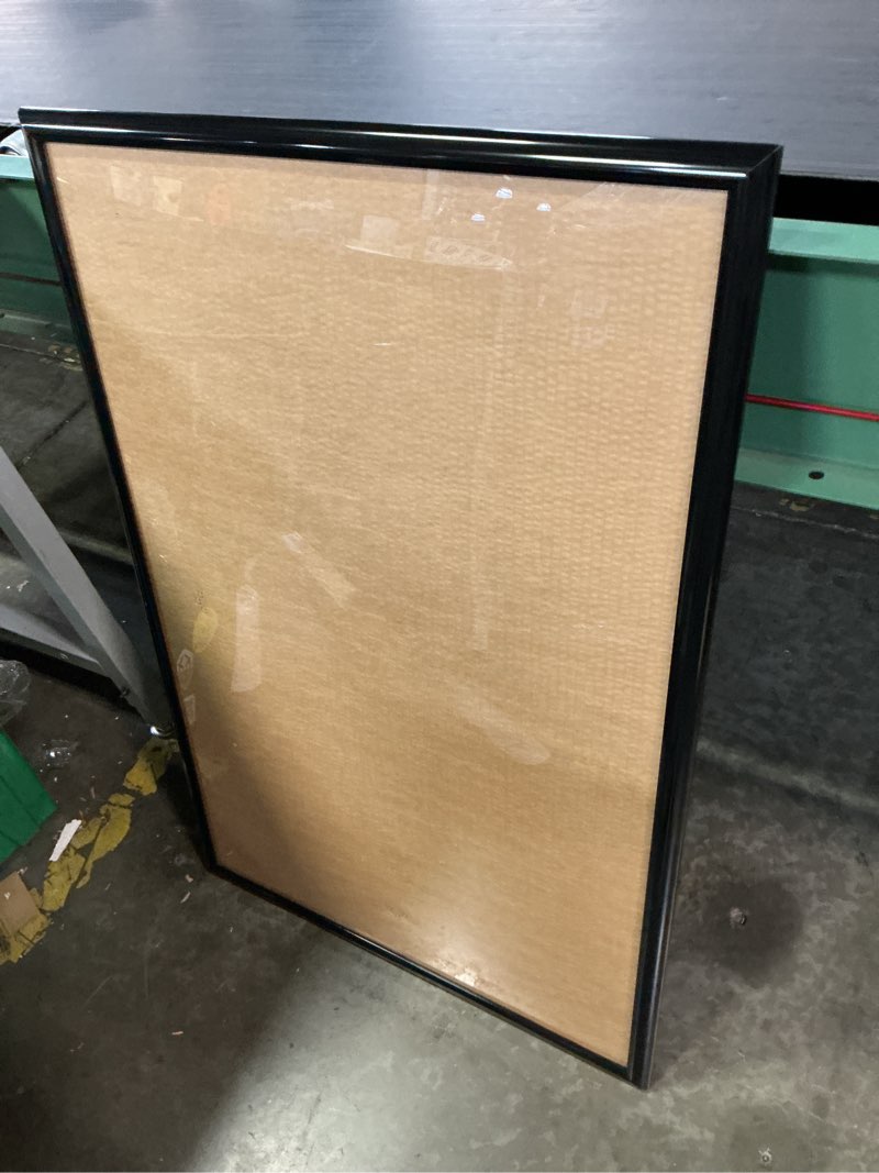 Condition photo showing Good Condition for mcs trendsetter 22.75x34 poster frame black high-gloss, vertical & horizontal wall hanging large picture frame for photos, posters & art prints (1-pack) 1-pack 22.75x34