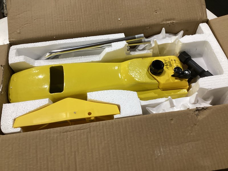 Condition photo showing Good Condition for nelson rain train 13 500 square feet cast iron traveling sprinkler  yellow