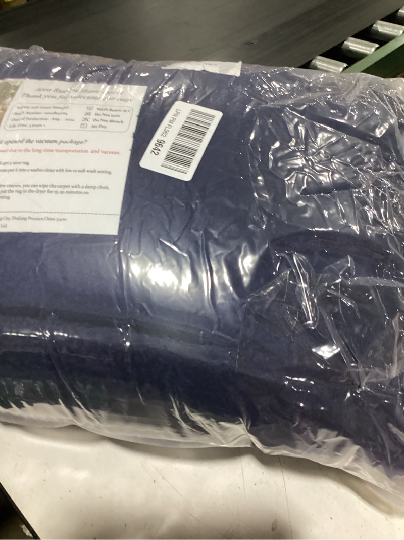 Condition photo showing Good Condition for (similar)shag area rugs for living room, soft fuzzy plush rugs, upgrade anti-skid modern furry rugs fluffy carpets for kids room nursery home decor dark blue, 6x9 feet dark blue 6' x 9' (rectangular)