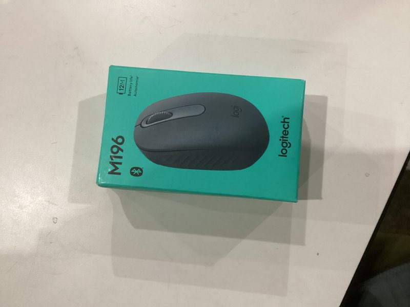 Condition photo showing New/Like New for Logitech M196 Bluetooth Wireless Mouse, Compact and Portable Mouse for Laptops, Tablets and More, 12-Month Battery, Smooth Tracking, Compatible with PC and Mac, Windows and macOS - Graphite