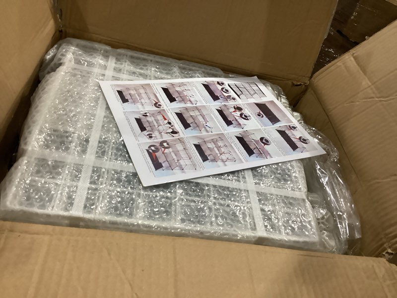 Condition photo showing As Is for cat cages indoor enclosure with plastic platforms, cat playpen catio detachable metal wire kennels cats crate large exercise place ideal for 1-3 cats