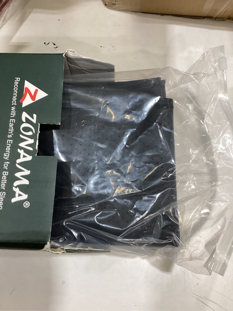 Condition photo showing New/Like New for Grounding Mat for Bed,Energy Mat Grounding Pad for Sleeping, Relieve Stress,Improves Sleep,Anti-Static Mat,Anti-Slip Ground Mattress with 15 Feet Cord and Test Pen (Dark Black, Twin 39"x26") Dark Black Twin