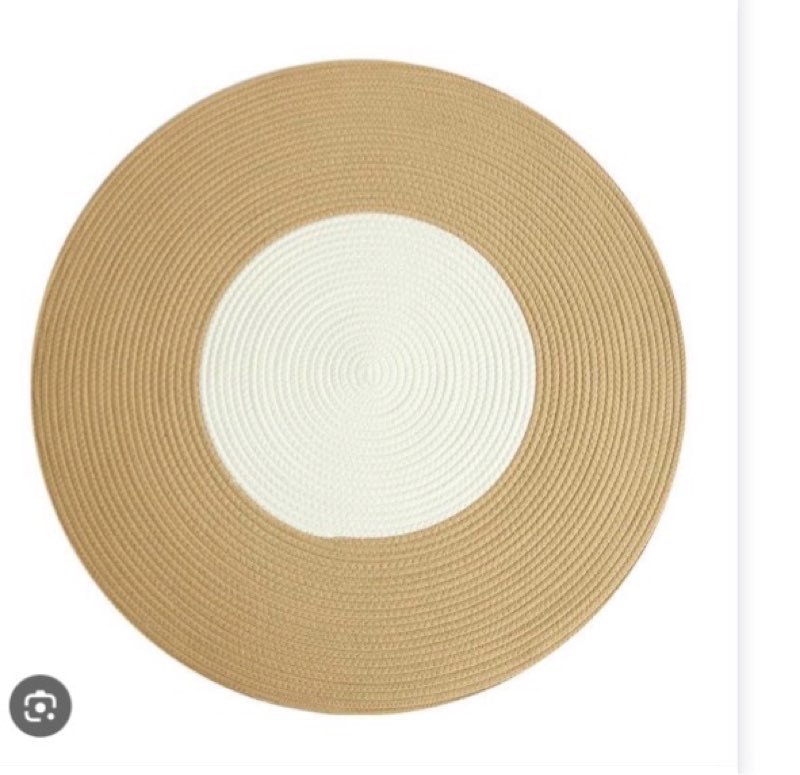 Poowe Hand Woven Round Area Rugs Living Room Bedroom Study Computer Chair Cushion Base Mat Round Car