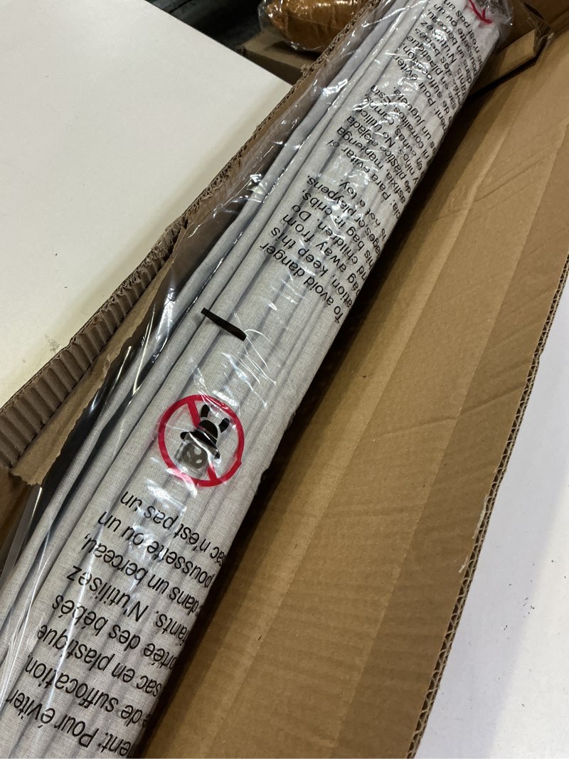 Condition photo showing Good Condition for lazblinds no drill roman shades for windows, cordless blackout window shades with uv protection, polyester fabric for bedroom & living room, 34" w x 64" h, natural blackout - faux linen - natural 34"w x 64"h